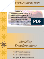Modeling Transformations.