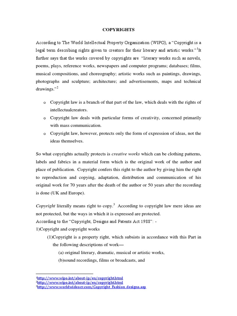 3 Copyrights | PDF