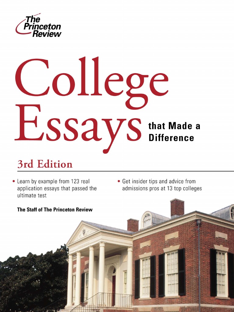 princeton review college essays that made a difference pdf