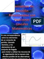 Alternativas de Decisión Relacionados Con Funciones Lineales Matemáticas