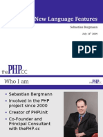 PHP 5.3: New Language Features