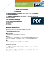 Documento de Soporte No. 15 - Parametros Estadisticos