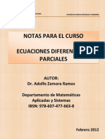 Notas-Ecuaciones Diferenciales Parciales - Libro