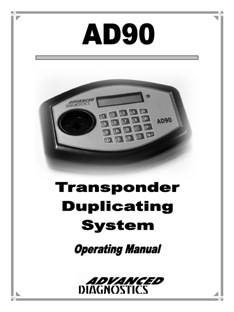 AD90 Manual | PDF