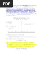 Download Response to Motion to Dismiss Template-Example by FreedomofMind SN184006847 doc pdf