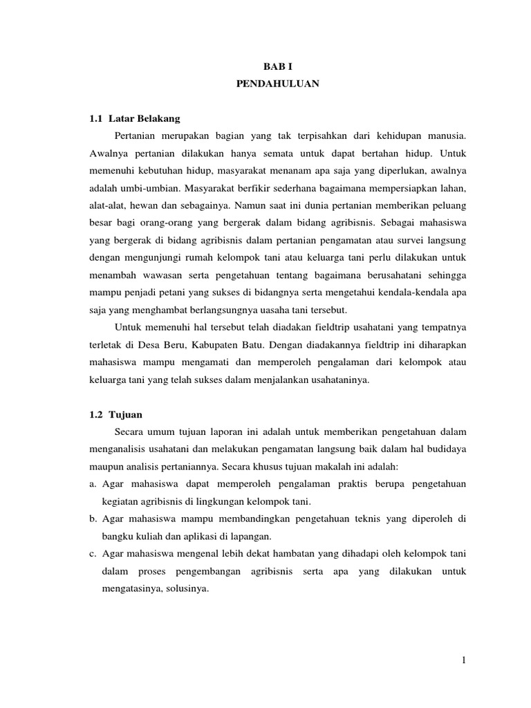 Laporan Usaha Tani Bumi Aji Docx