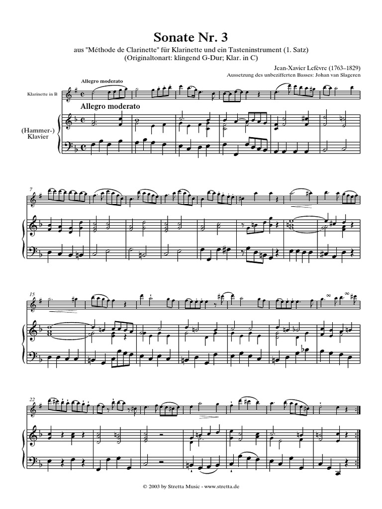 Institute] Lefevre Sonate 1 Musical Forms Classical Music