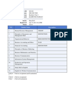 Student ID Student Name Program Branch: NO Module Name Description