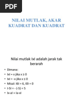 Download NILAI MUTLAK AKAR KUADRAT DAN KUADRATppt by Trimega Aldebaran SN184030859 doc pdf