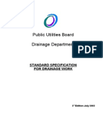 PUB STD Specs Drainage Works 3rd Ed July 2002