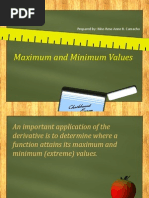 Maximum and Minimum