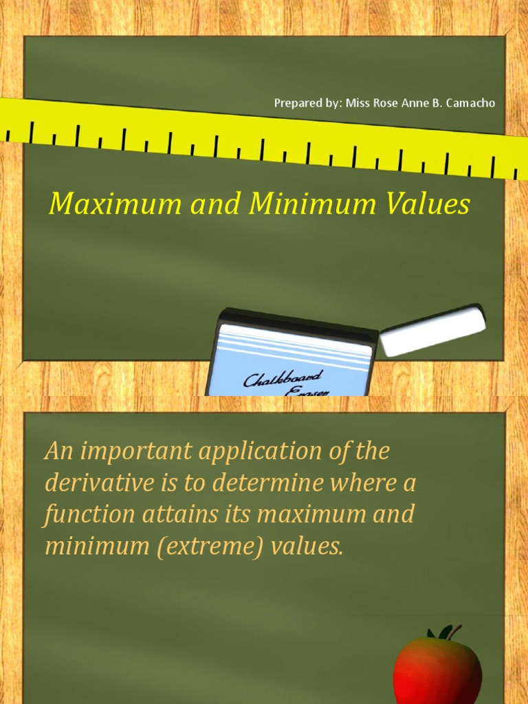 Understanding Relative Extrema | PDF | Maxima And Minima | Mathematical ...