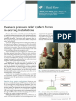 Evaluate Pressure Relief System Forces in Existing Installations