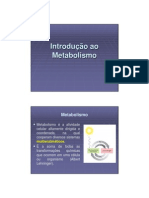 1. Introdução ao Metabolismo (G1a)