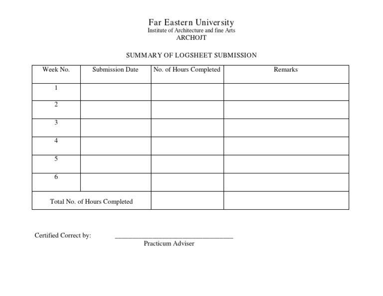 Practicum Logsheet Summary Report | PDF | Technology & Engineering
