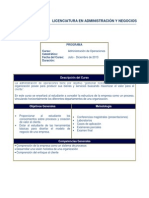 4S Administración Operaciones 4to Semestre