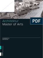 architecture 
master of arts 
brochure