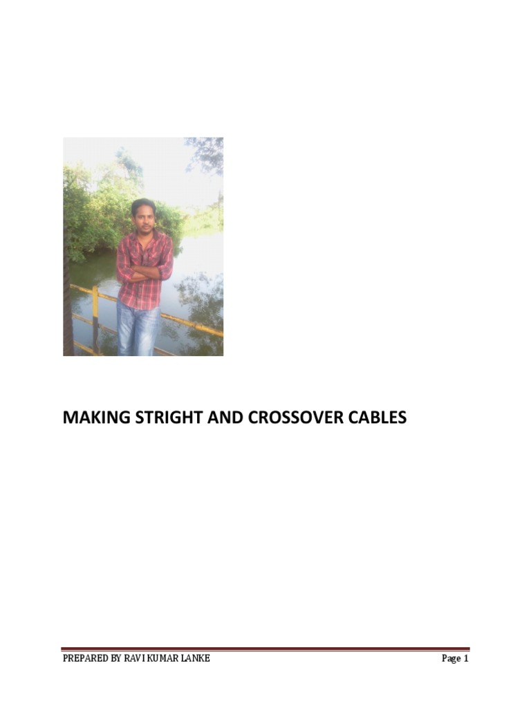 Making Stright And Crossover Cables And Crimping Pdf Pdf Local Area
