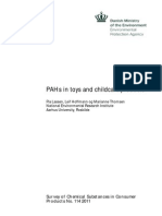 Pahs in Toys and Childcare Products: Survey of Chemical Substances in Consumer Products No. 114 2011