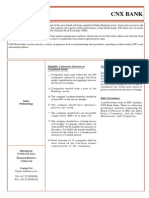 CNX Bank: Eligibility Criteria For Selection of Constituent Stocks Index Re-Balancing