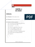 Chapter - 2 Set Theory: Formulae