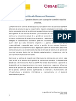 La Gestión de los Recursos Humanos