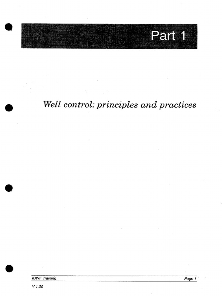Well Control: Principles and Practices | PDF