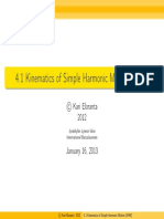 4.1 Simple Harmonic Motion