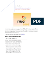 Microsoft Office 2007 Activation Crack Serial