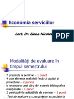 Economia Serviciilor Prezentare Curs Structura