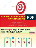 Teknik Menjawab Matematik UPSR 2013.pptx
