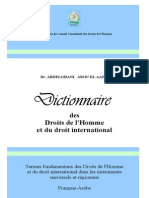 Dictionnaire Des Droits de l'Homme Et Du Droit Internal