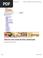 Abacaxi Com Creme de Leite.