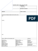 Fornmato de Planif Clase A Clase Bases Curriculares 2012