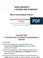 Jimma University MSc in Accounting & Finance program