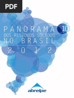 ABRELPE - Panorama  dos resíduos sólidos no Brasil (2012)