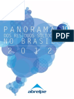 ABRELPE - Panorama  dos resíduos sólidos no Brasil (2012)
