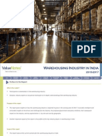 Warehousing Industry in India 2013-2017 - Industry Research Report by ValueNotes