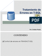 Presentacion - Base de Datos II - Tratamiento de Errores en T-SQL