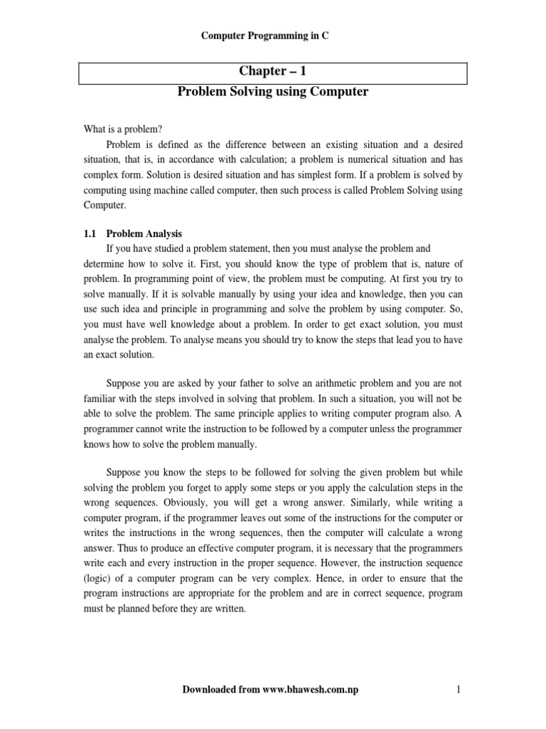Computer Programming in C PDF | PDF | C (Programming Language ...