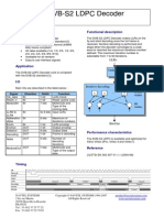 DVB-S2 LDPC Decoder: Features Functional Description