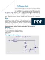 Fan Regulator Circuit