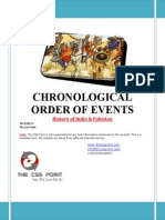 Chronological Order of Events PDF