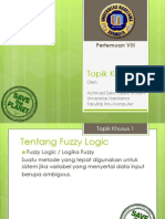 Pertemuan 8 11 Tentang Fuzzy Logic