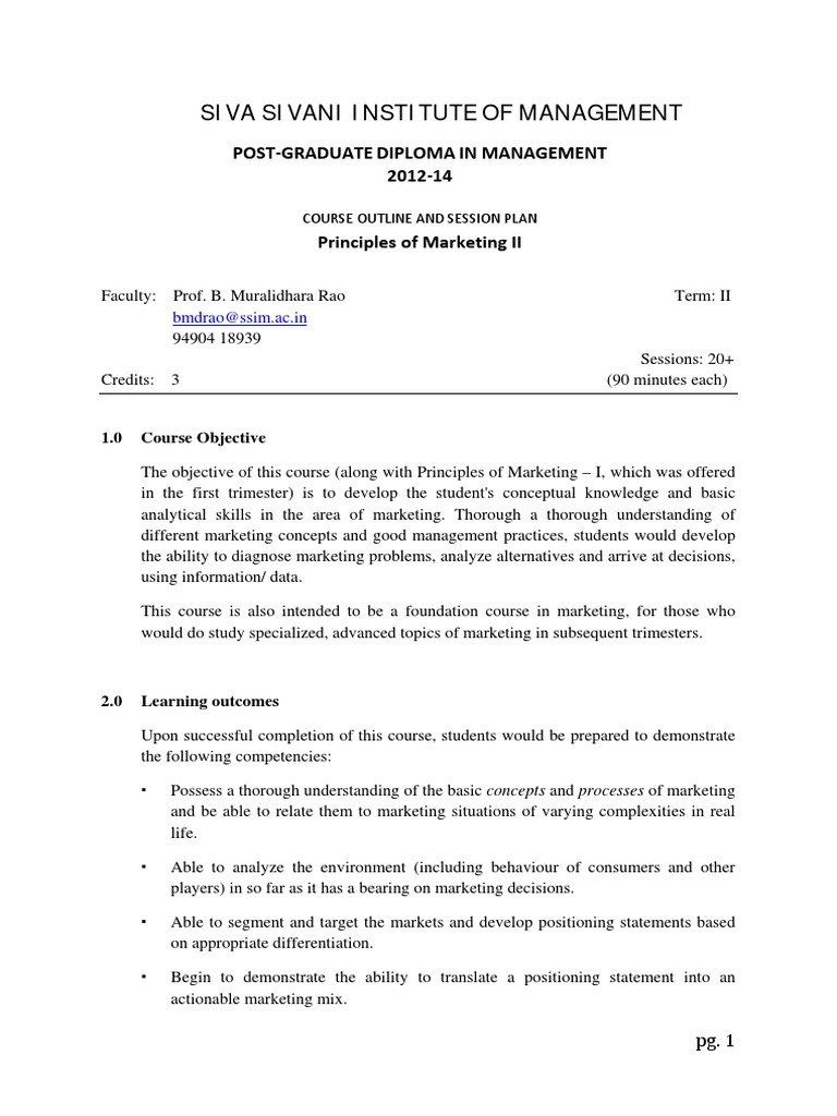 10 principles of marketing picture