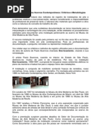 Cordeiro, Aida. Documentacao de Acervos Conteporaneos