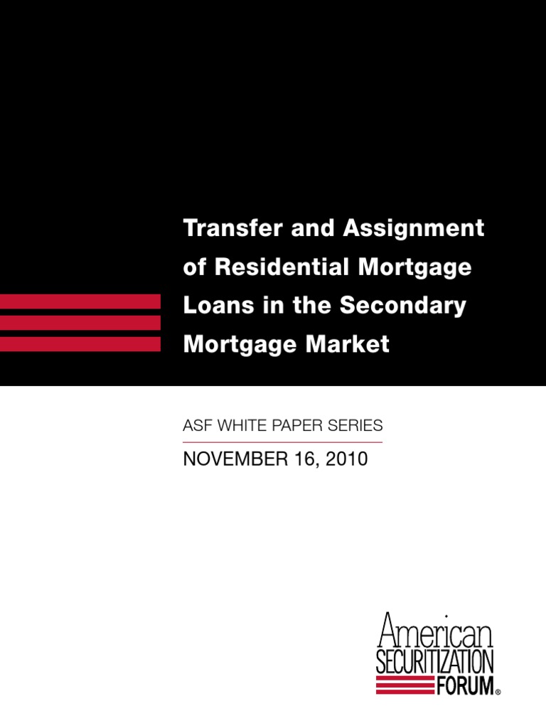 White Paper From The American Securitization Forum PDF
