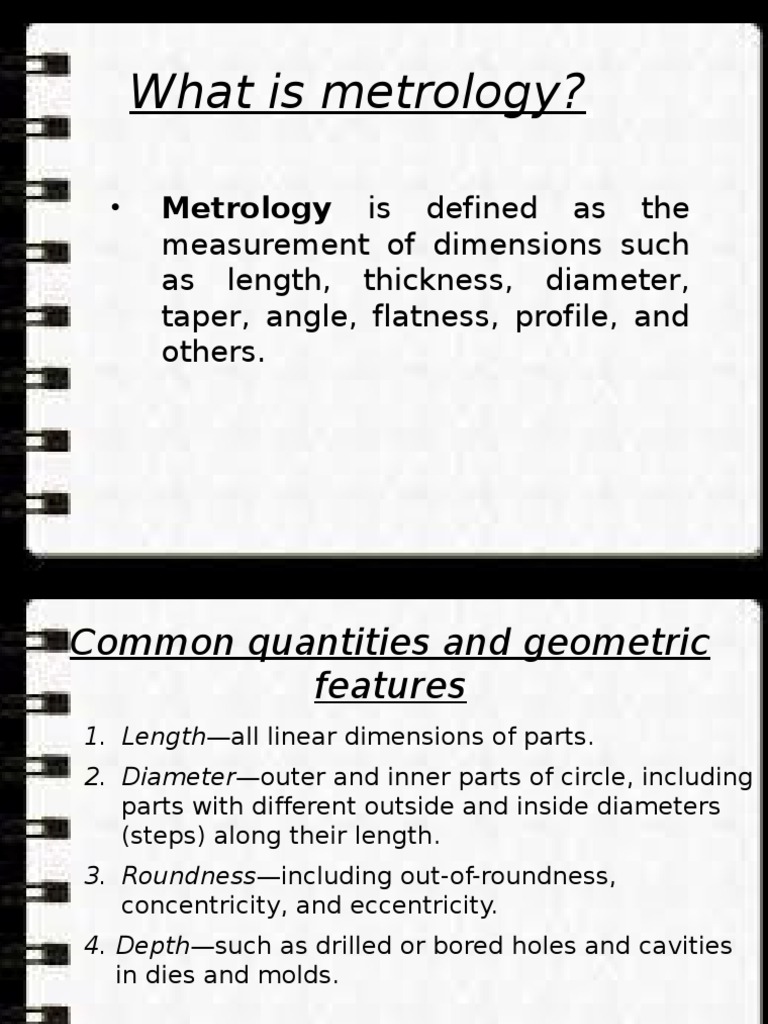 What Is Metrology? PDF