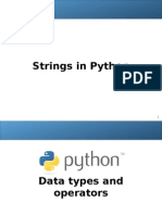 Python - Data type, String, Operators