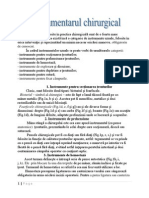 Instrumentele Folosite În Practica Chirurgicală Sunt de o Foarte Mare Diversitate